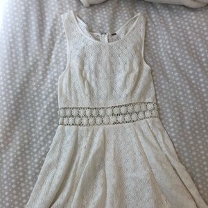 White eyelet dress